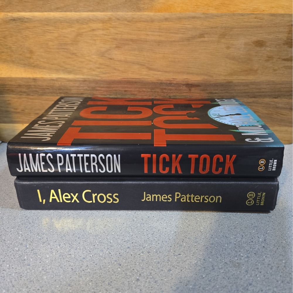 James Patterson 2 Books Hard Cover Tick Tock I, Alex Cross Crime Mystery Murder